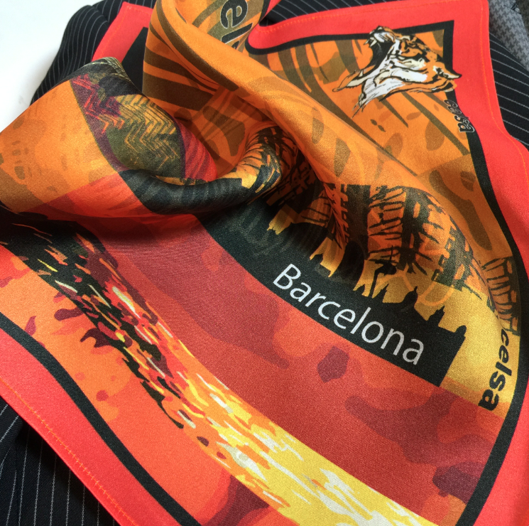 Barcelona pocket square